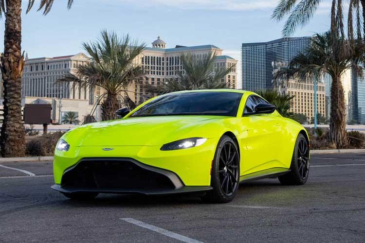 Aston Martin Vantage exotic car rental Las Vegas