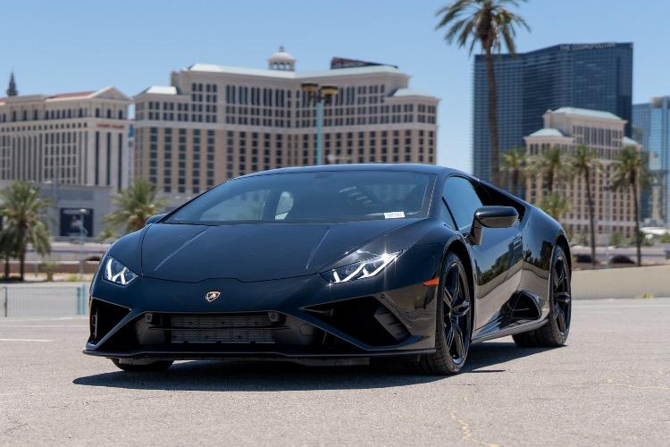 Lamborghini Huracán EVO exotic car rental Las Vegas