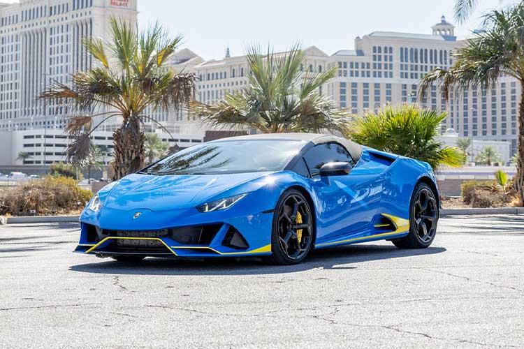 Lamborghini Huracán EVO exotic car rental Las Vegas