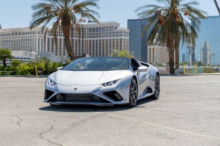 Lamborghini Huracán EVO Spyder exotic car rental Las Vegas