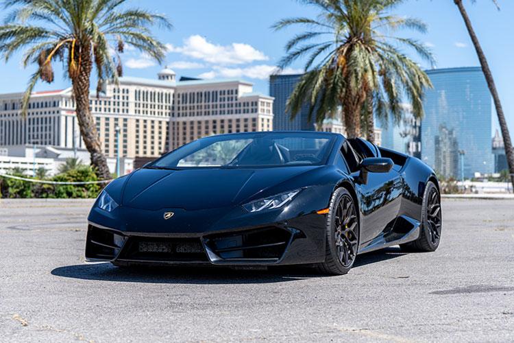Lamborghini Huracán Spyder exotic car rental Las Vegas